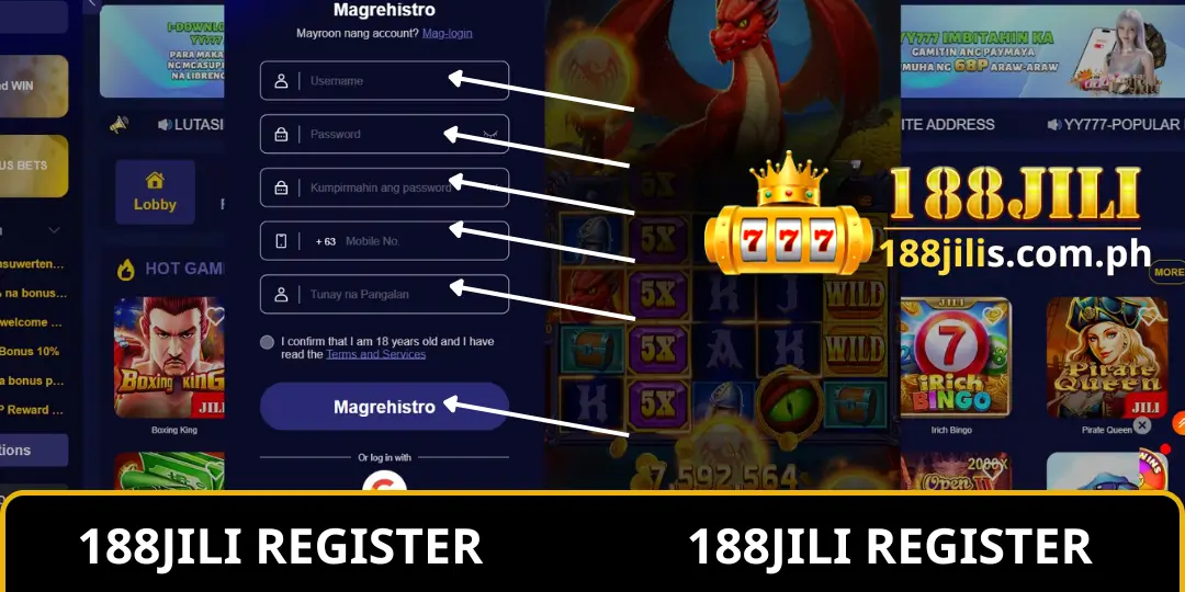 Register - 188JILI - #1 Online Entertainment Phillippines 2 Paano Mag-Register sa 188Jili